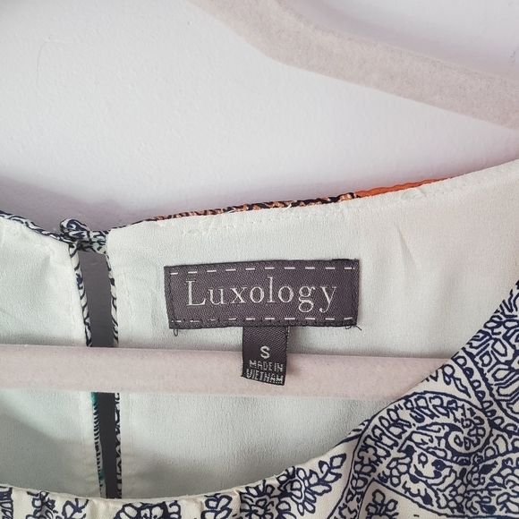 Luxology Dress Small Cinched Waist Paisley - Picture 3 of 14